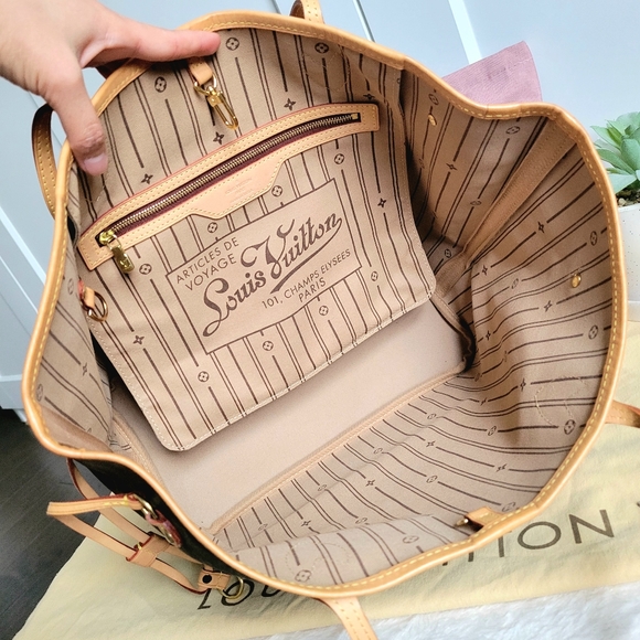 💕Beautiful CLASSIC Tote Bag Louis Vuitton Neverfull Mm Monogram - Picture 10 of 16